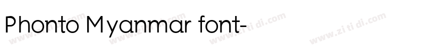 Phonto Myanmar font字体转换